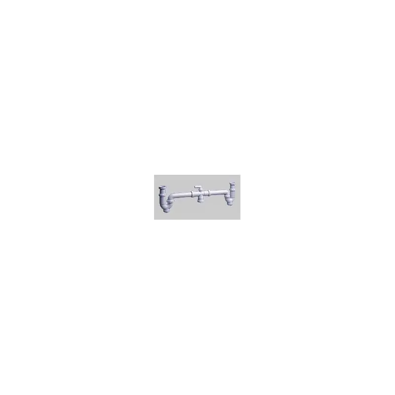 Sifon doble curvo s/valvulas jimtem s-30 1 1/2 extensible orientable lavavajillas