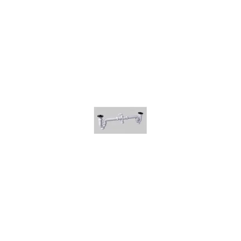 Sifon doble curvo c/valvulas jimtem s-26 1 1/2 extensible orientable lavavajillas