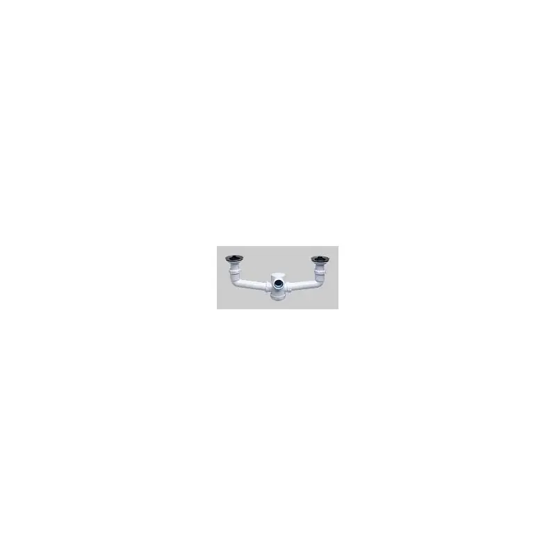 Sifon doble botella c/valvulas jimtem s-10 1 1/2 extensible horizontal