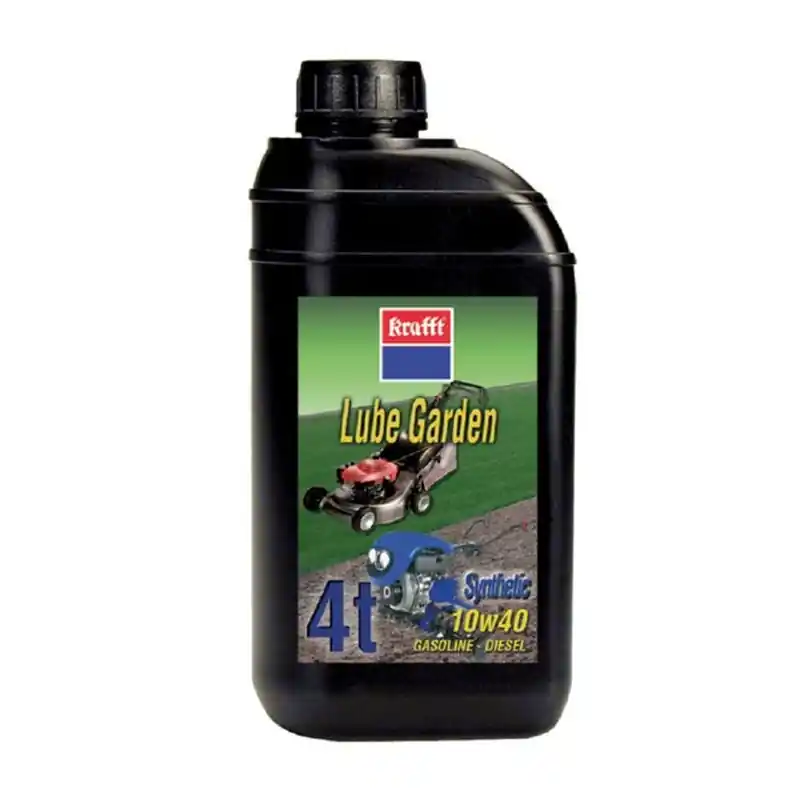 Aceite de motor krafft 4t sintetico lube garden 10w40 1 l - Aceites lubricantes