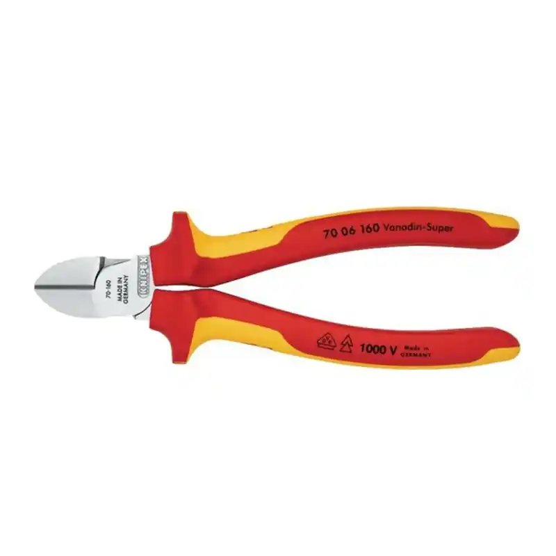 Alicate corte diagonal knipex vde 180 mm - Alicate de corte Knipex