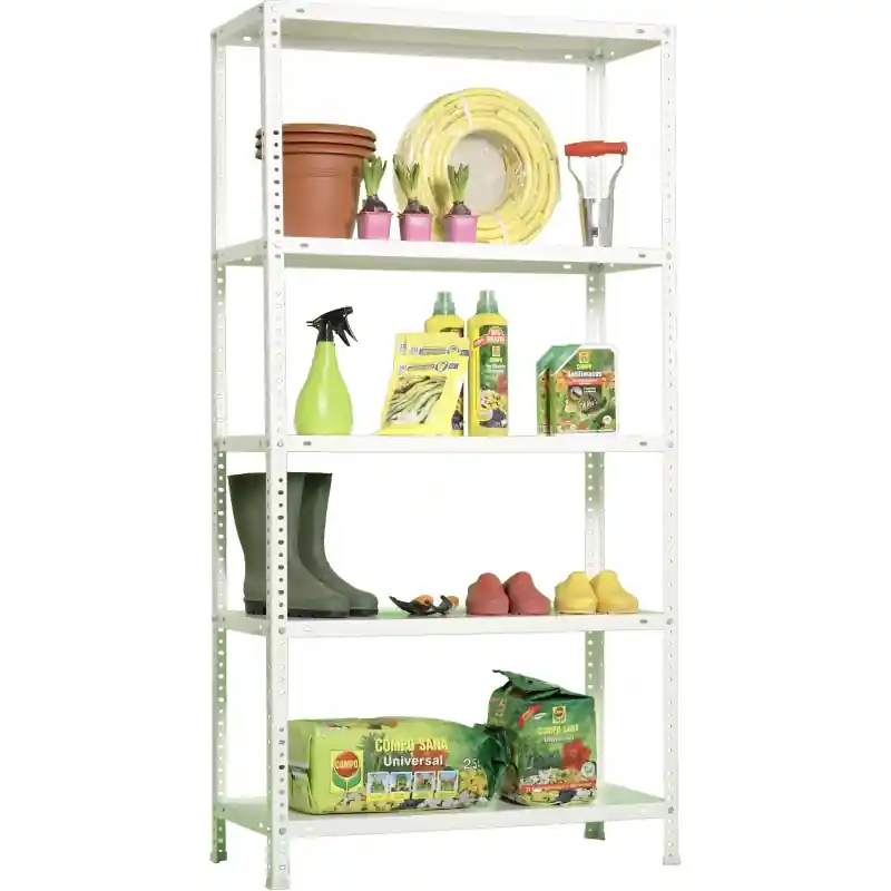Estanteria metalica simon kit comfort blanca 180x90x30 cm - Estanter?as met?licas