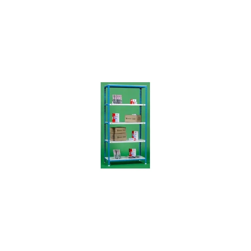 Estanteria simon click s400-180 x 90 x 40 azul y blanca