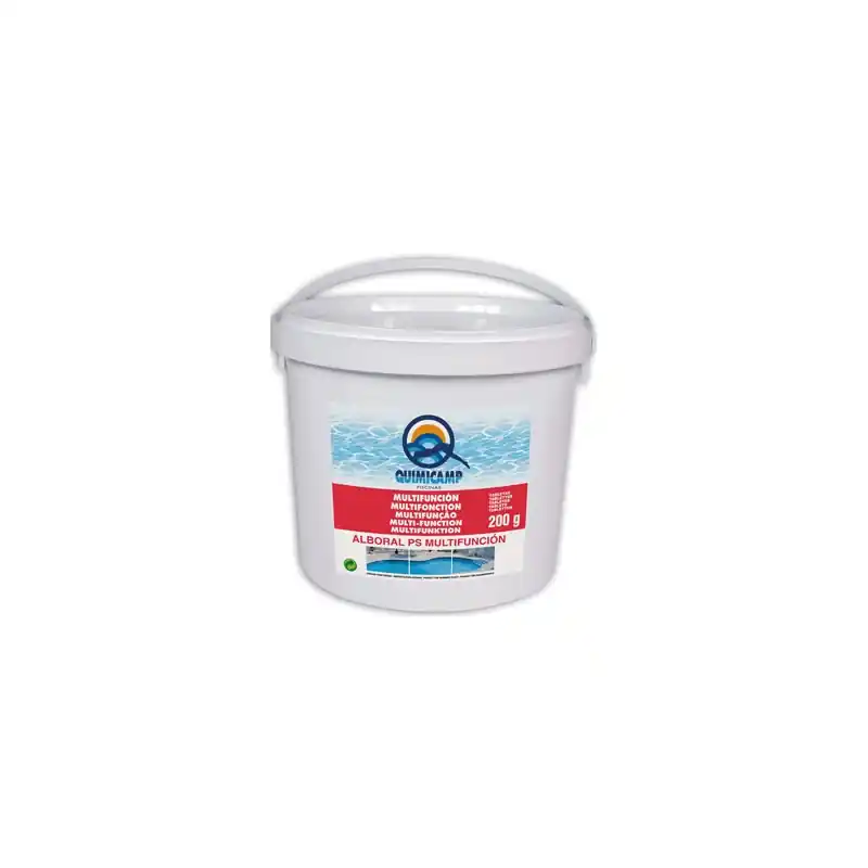Cloro piscina qp 5 kg tabletas de 200g multifuncion sin sulfato alboral