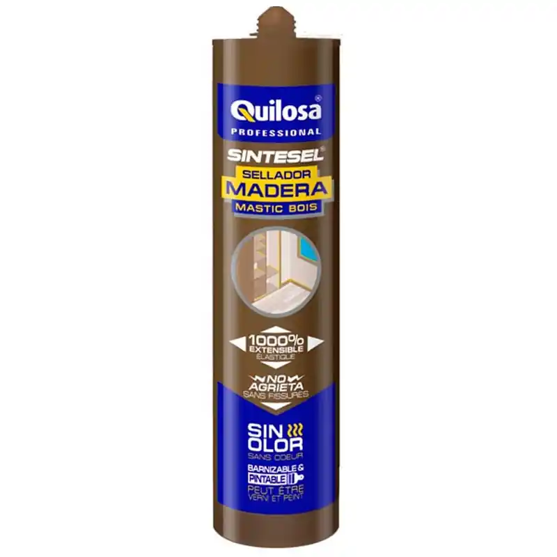 Sellador quilosa madera sintesel 300ml wengue - Siliconas y masillas