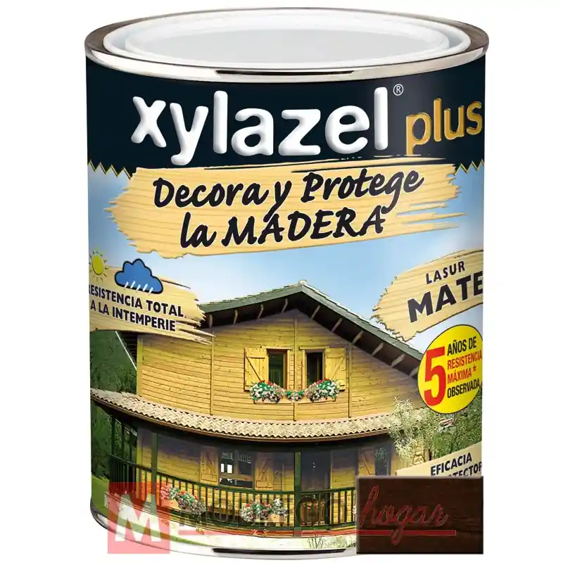 Barniz para madera 750 ml wengue xylazel plus satinado - Barniz para madera exterior