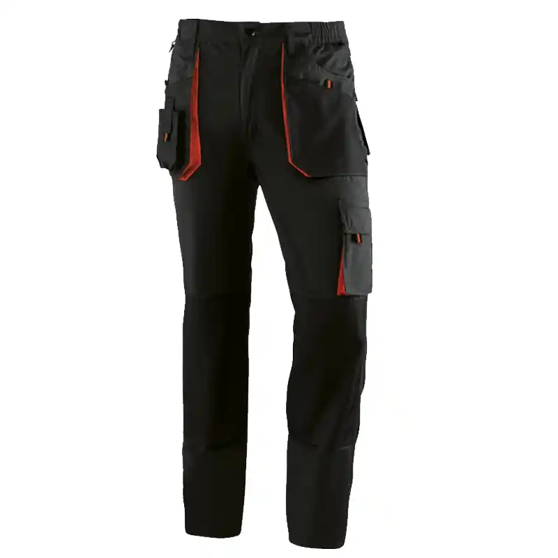 Pantalon multibolsillos juba 961 top range naranja talla l - Pantalones multibolsillos
