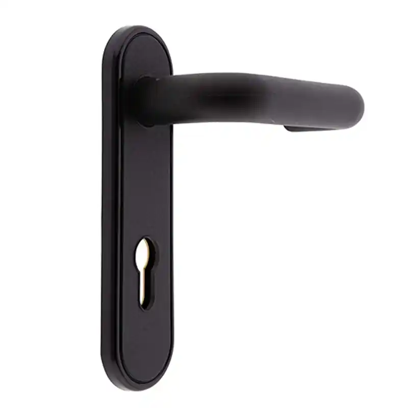 Manilla cortafuego me0l972nm tesa negro con bocallave - Manetas puertas