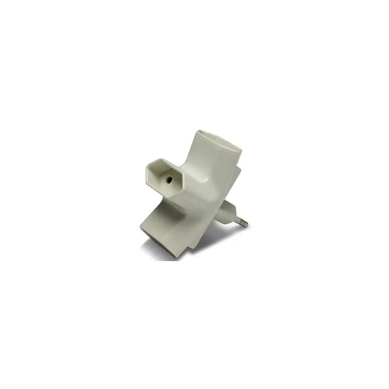 Adaptador bipolar mixto 10a 250v 1217 - 3 tomas