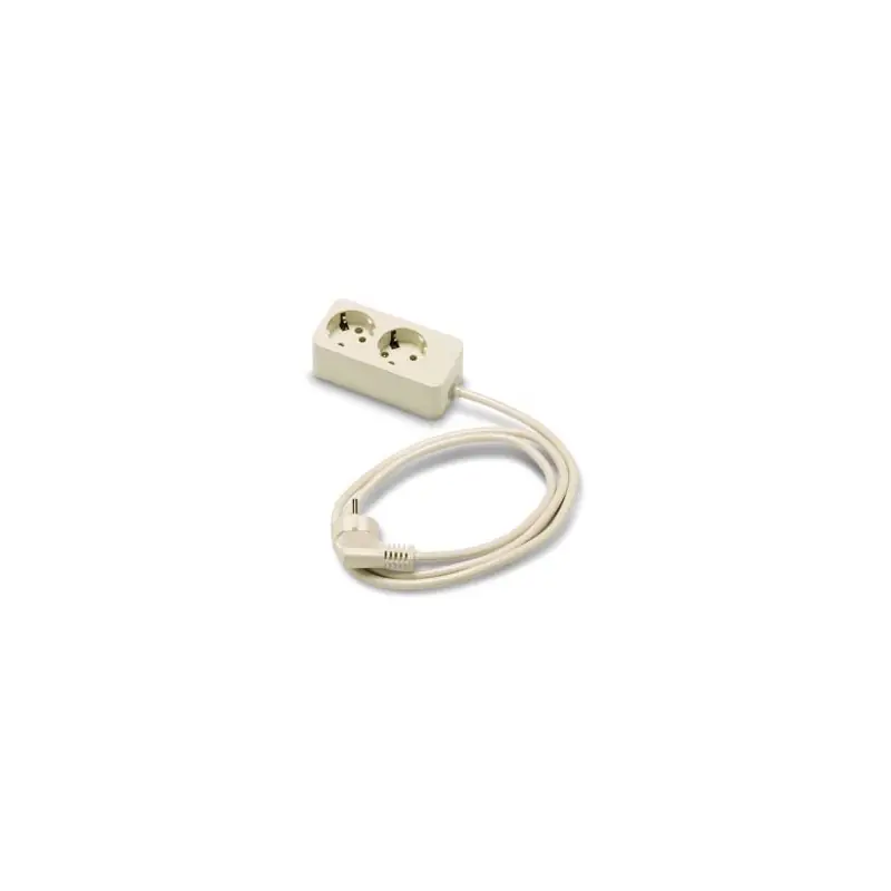 Base enchufe 2 tomas 1.5 m cable 10-16a 250v toma de tierra lateral