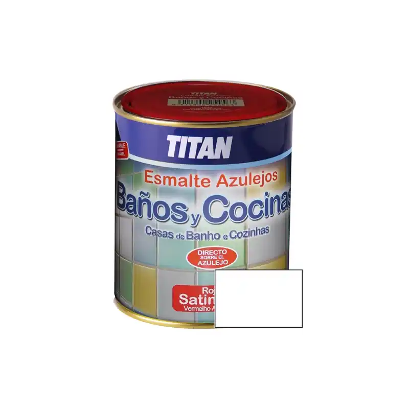 Esmalte azulejos baño - cocina blanco titan 750 ml