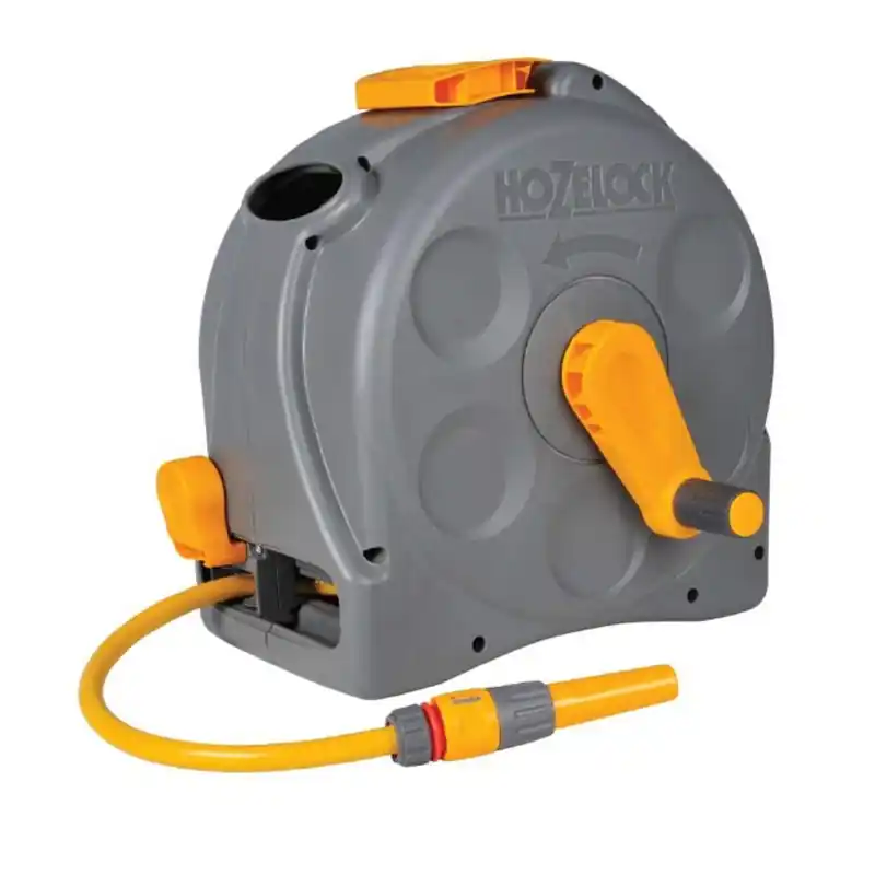 Enrollador manguera cerrado hozelock compact reel 25 metros - Enrollador de manguera