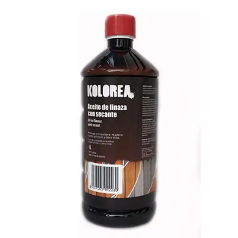 Aceite de linaza 1 litro con secante kolorea - Aceite para madera