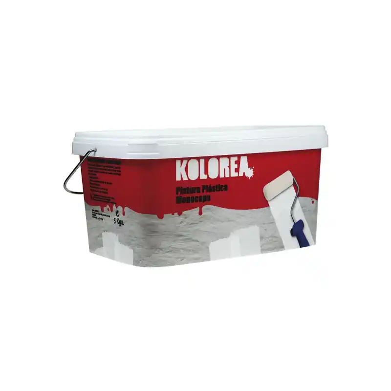 Pintura plastica monocapa kolorea 5 kg blanca - Pintura plastica interior