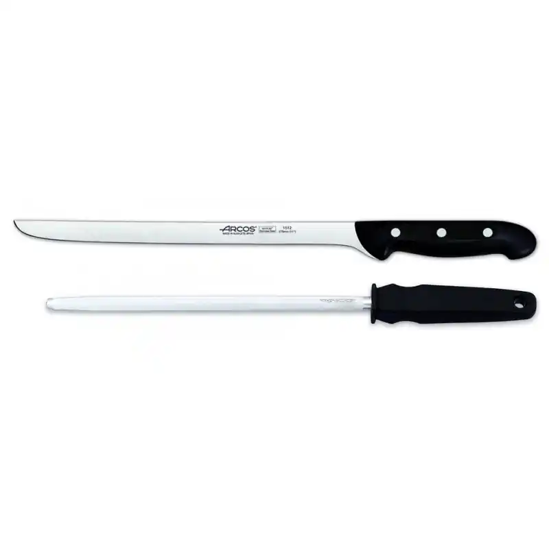 Cuchillo jamonero y chaira arcos serie maitre - Cuchillos Arcos