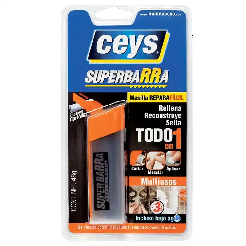 Masilla ceys superbarra reparafacil multiusos 47gr - Pegamento de contacto
