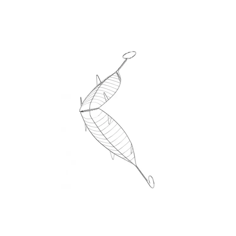 Parrilla para pescado inox 54 x 13,5 x 8 cm - Parrilla para barbacoa