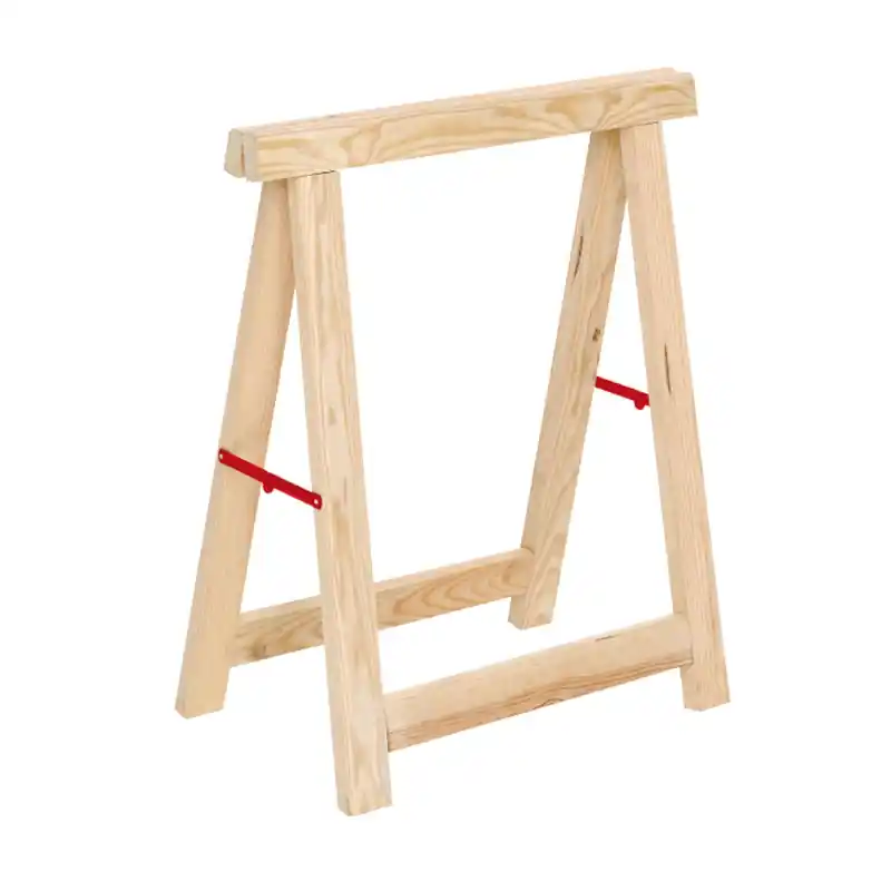 Caballete madera astigarraga plegable robusto de pino 80x74x39cm - Caballetes