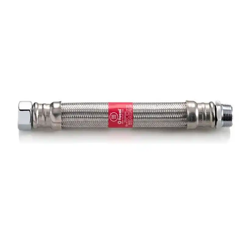 Conexion flexible acero inox presion macho 1- hembra 1- 50cm