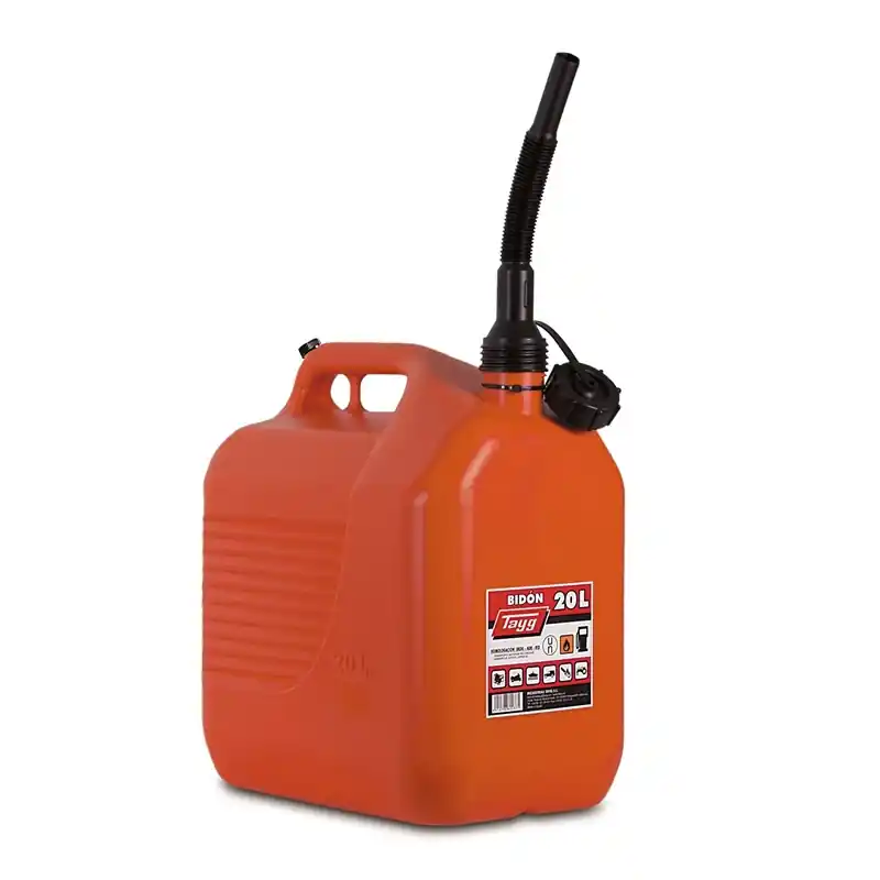 Bidon para combustible con canula tayg rojo 20l - Bidon de gasolina