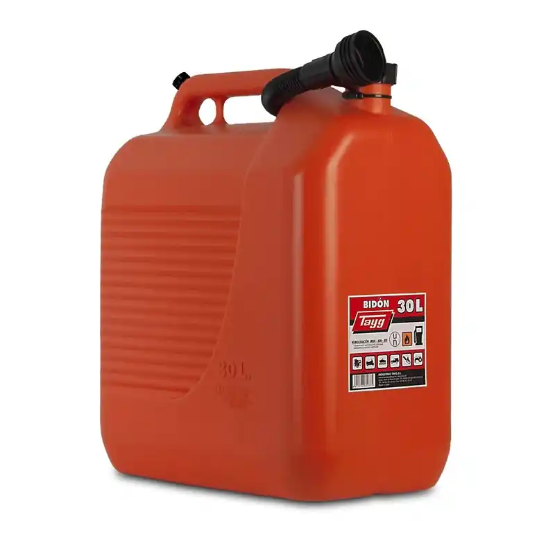 Bidon para combustible con canula tayg rojo 30l - Bidon de gasolina