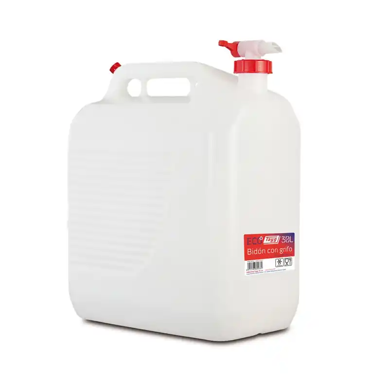 Bidon con grifo tayg uso alimentario blanco 30l - Bidon de gasolina