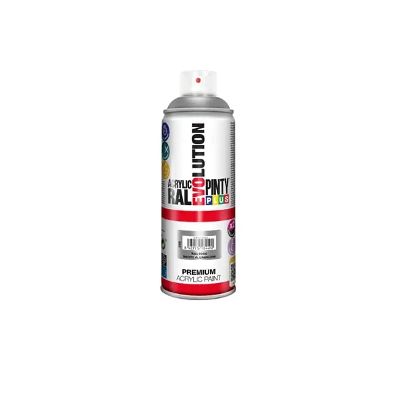 Pintura spray acrilica pintyplus plata brillo 520 cc ral 9006 - Pintura en spray
