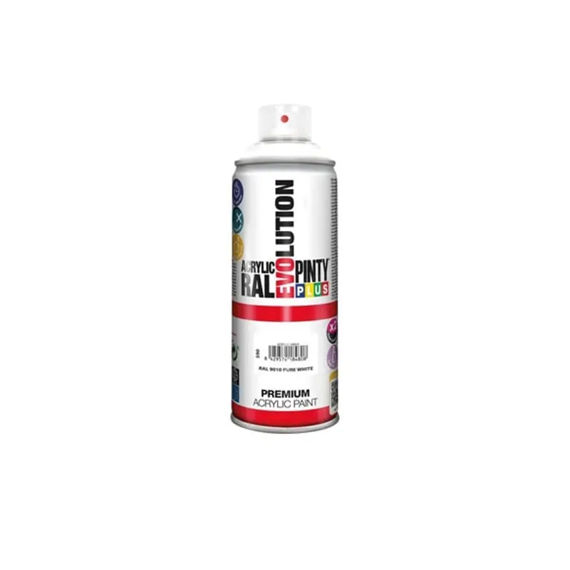 Pintura spray acrilica pintyplus blanco brillo 520 cc ral 9010 pure white - Pintura en spray