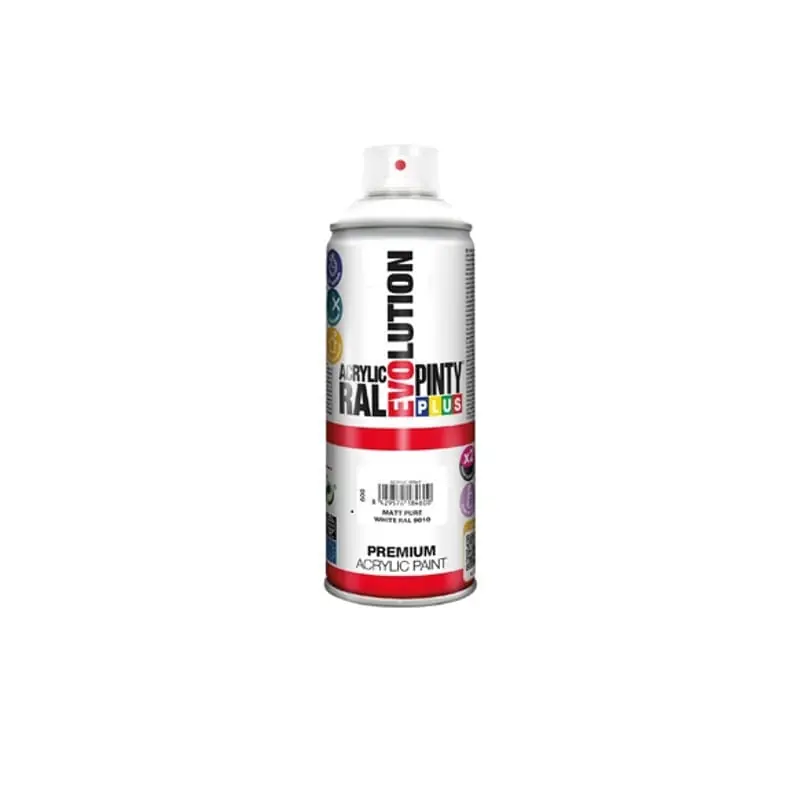 Pintura spray acrilica pintyplus blanco mate 520 cc ral 9010 matt pure - Pintura en spray