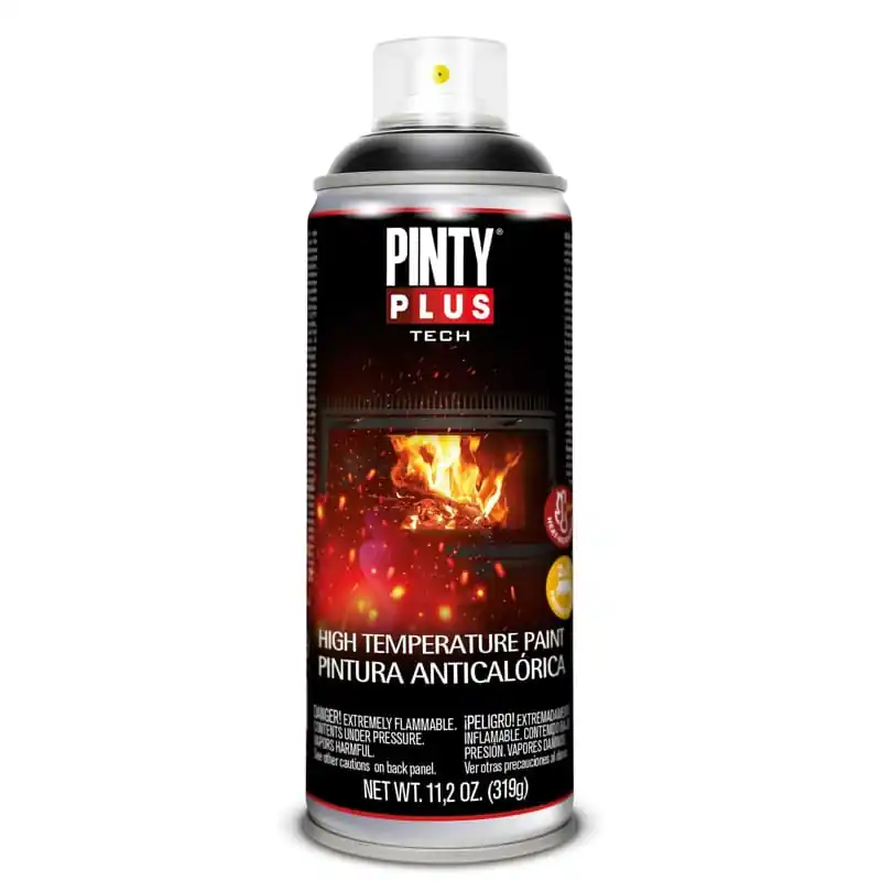 Pintura spray anticalorica pintyplus negro 520 cc - Pintura en spray