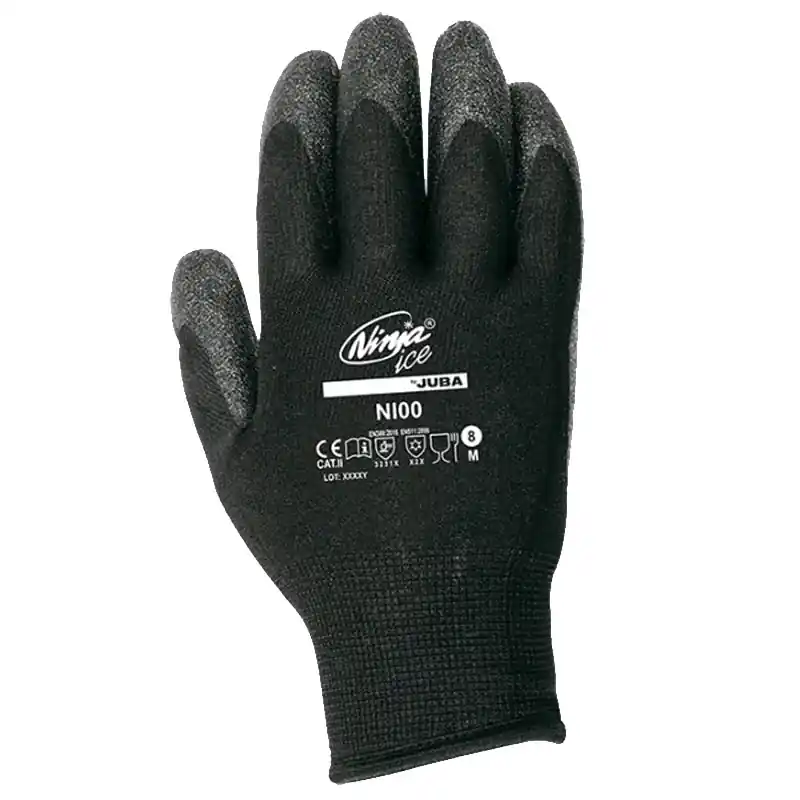 Guante nylon juba ni00 ninja ice negro talla 9 - Guantes de nitrilo,latex y vinilo