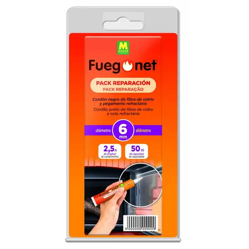 Reparador chimenea y estufas cordon 6 mm fuegonet - Mantenimiento de calefacción