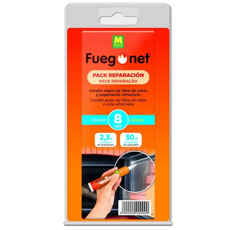 Reparador chimenea y estufas cordon 8 mm fuegonet - Mantenimiento de calefacción