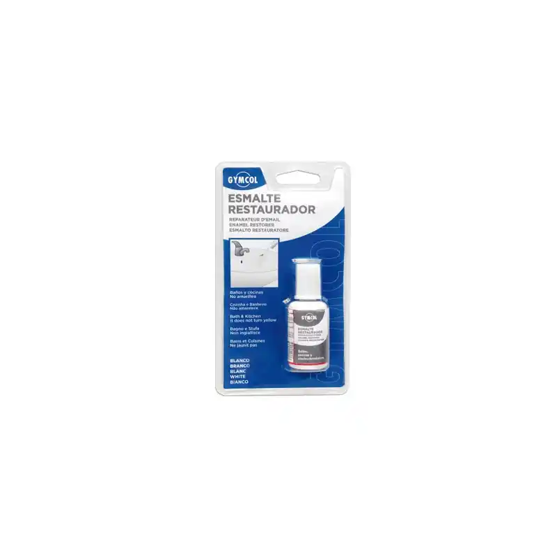 Esmalte restaurador ceramica gymcol 20ml pincel - Esmalte sintético