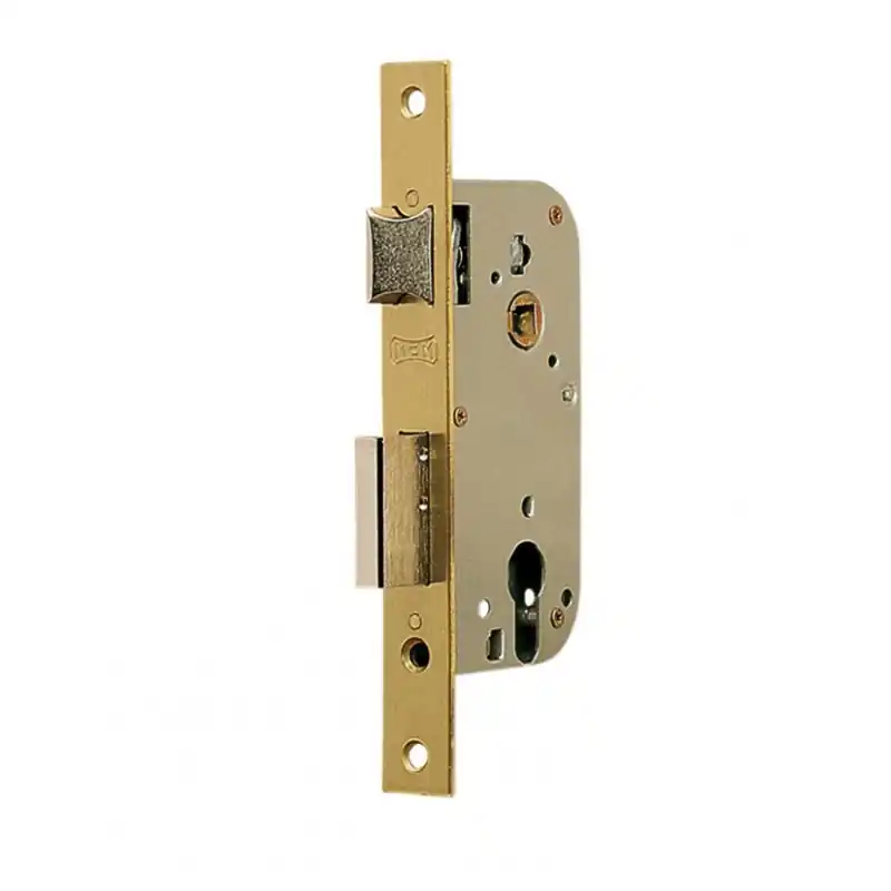 Cerradura embutir mcm serie 1300-1301 latonado
