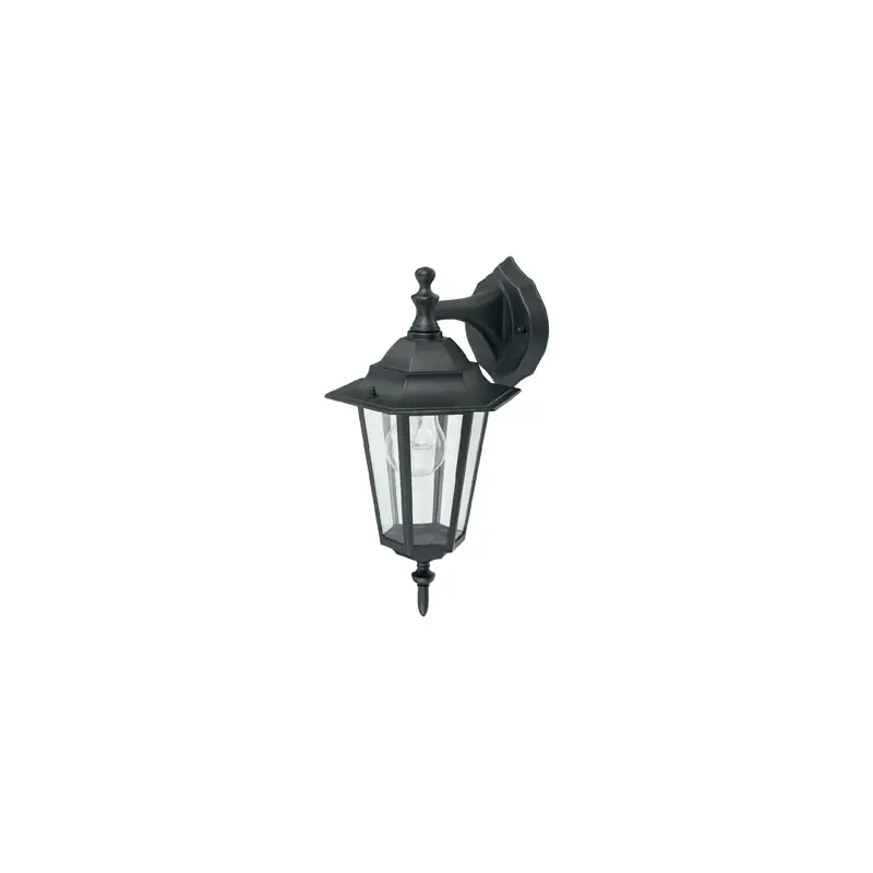 Farol pared descendente simon brico orlando negro - Apliques de exterior