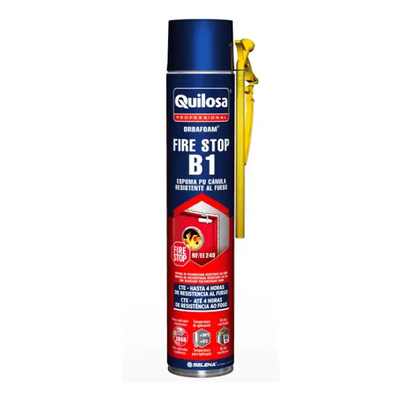 Espuma poliuretano quilosa orbafoam fire stop canula 750 ml - Espuma de poliuretano