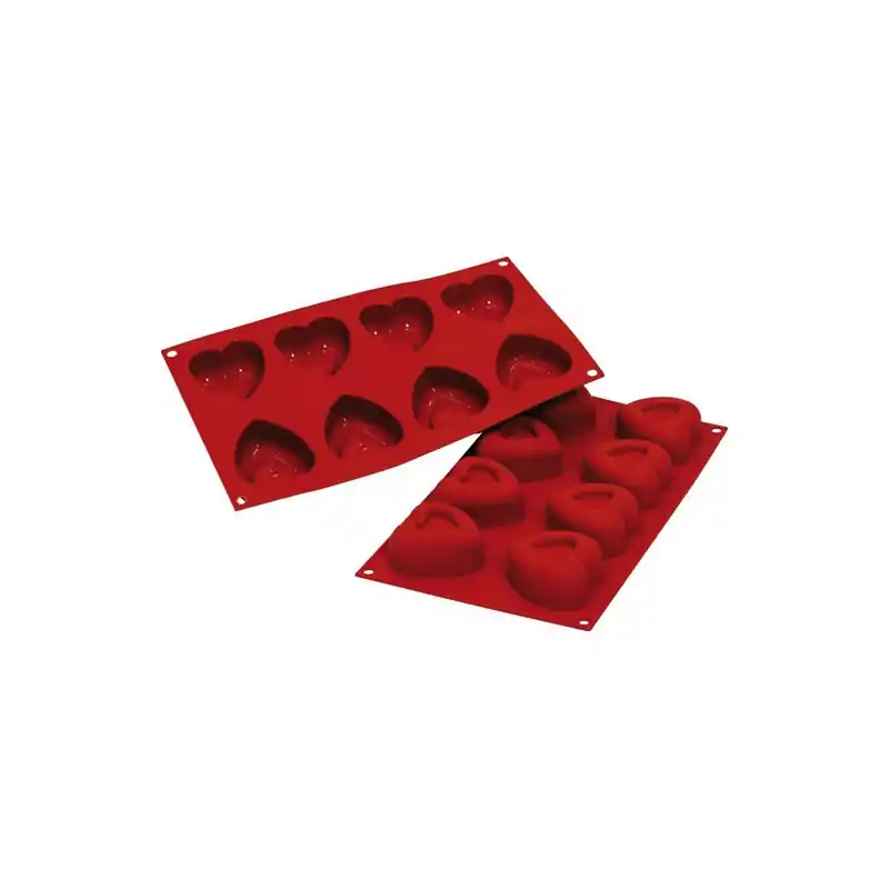 Molde de silicona ambit corazon 8 cavidades