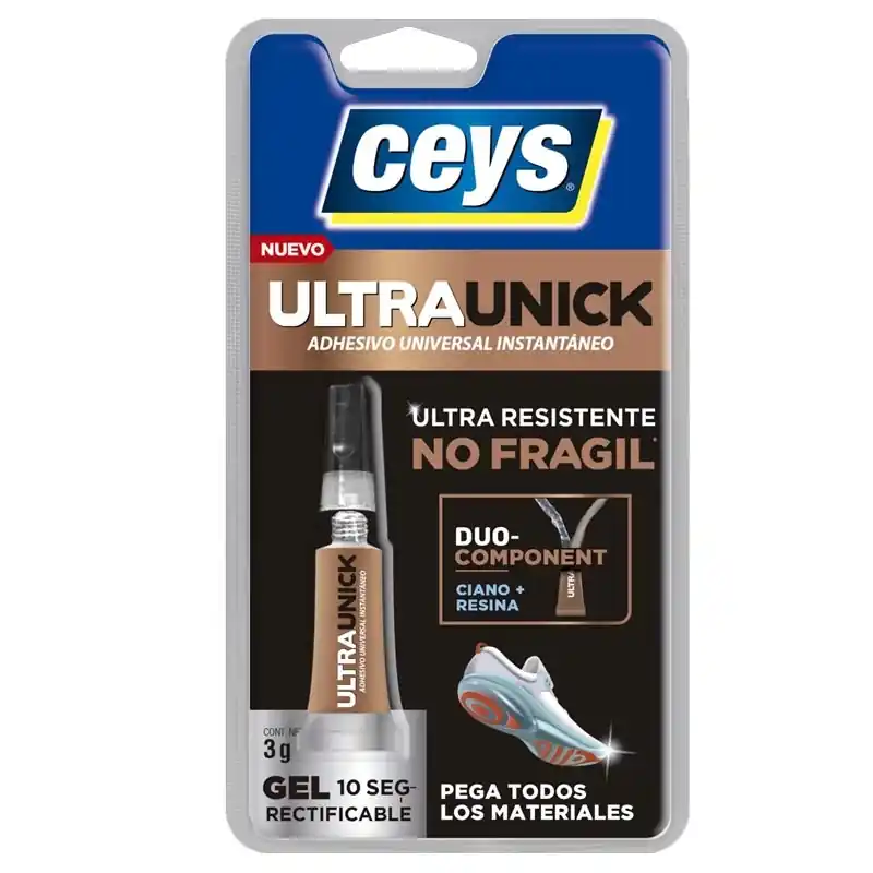 Adhesivo instantaneo ceys ultraunick gel 3gr - Pegamento de contacto