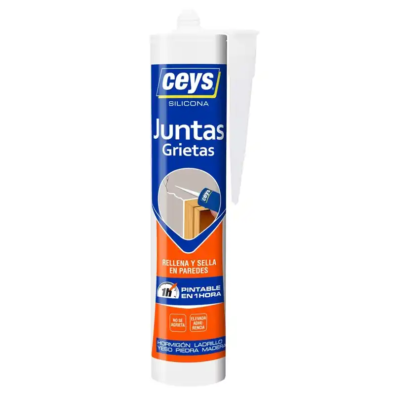 Masilla acrilica ceys sellar juntas interiores 280ml blanco - Siliconas y masillas