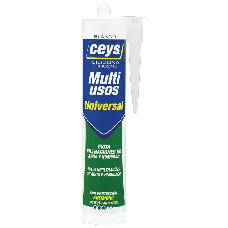 Silicona multiusos ceys universal 280ml blanco - Siliconas y masillas