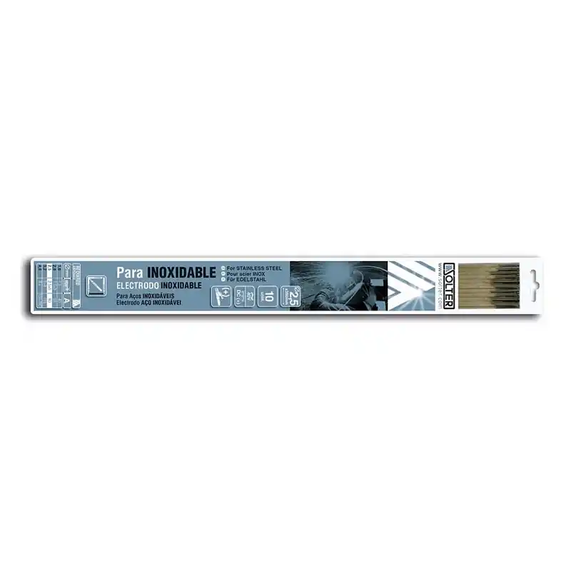 Electrodo inoxidable solter 2,5x350mm 10 unidades - Electrodos