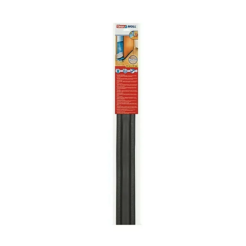 Burlete bajo puerta tesa moll doble rollo aislante 95cmx25mm gris - Burletes para puertas