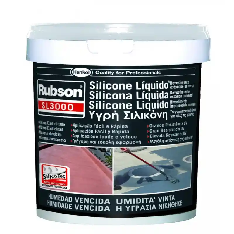 Silicona liquida rubson sl3000 1 kg teja - Impermeabilizante exterior