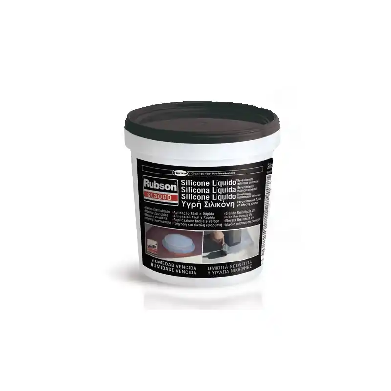 Silicona liquida rubson sl3000 1 kg negro - Impermeabilizante exterior
