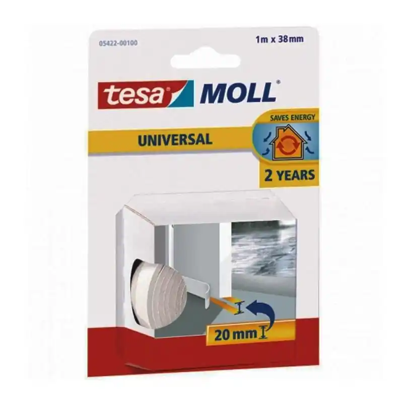 Burlete puerta tesa umbral universal blanco 1 m - Burletes para puertas
