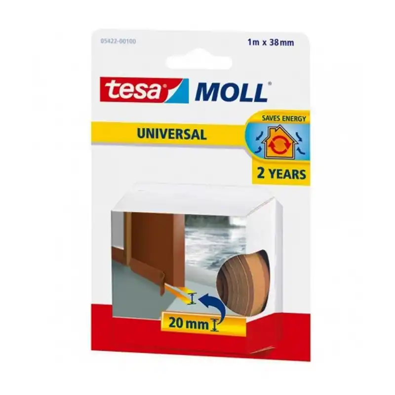 Burlete puerta tesa umbral universal marron 1 m - Burletes para puertas