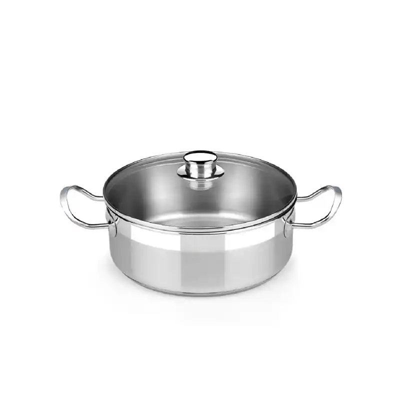 Cacerola bra profesional 26 cm tapa cristal 4,5 litros - Cacerolas Bra