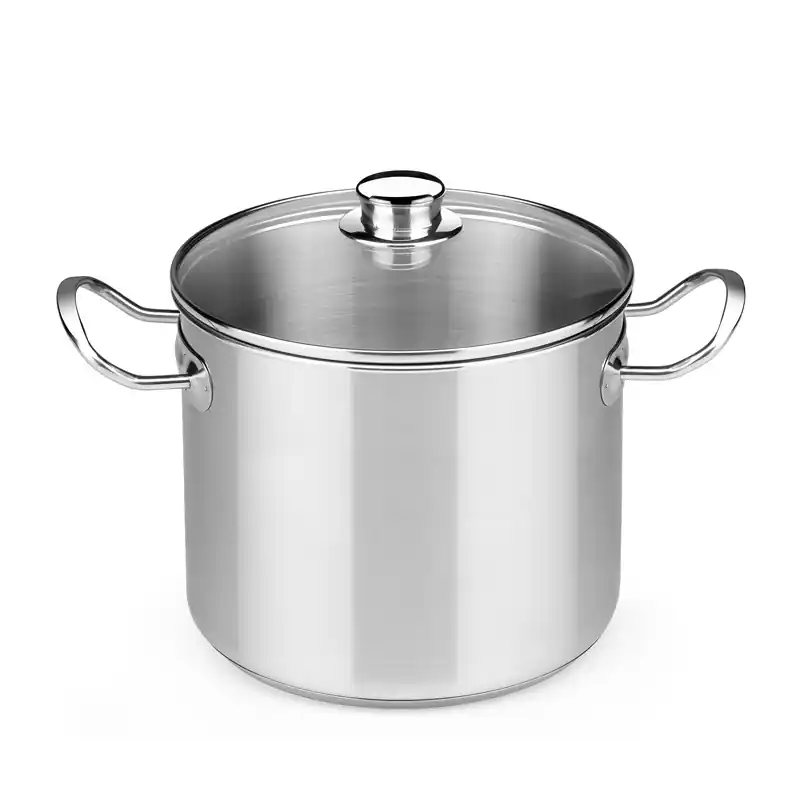 Olla bra profesional 20 cm tapa cristal 5 litros - Ollas Bra