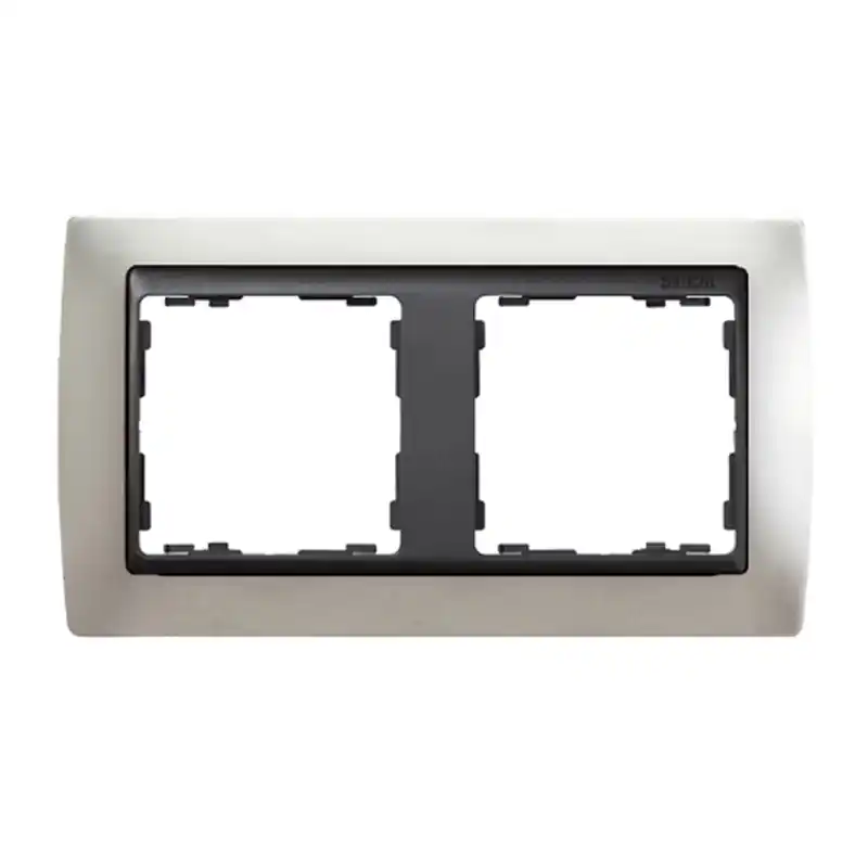 Marco 2 elementos simon 82824-33 aluminio mate